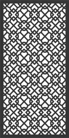 Trendy Printed Screen Panel DXF File