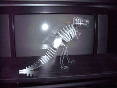 Trex 3D Puzzle Laser Cut DXF File