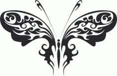 Tribal Butterfly Vector Art 30 Free DXF Vectors File