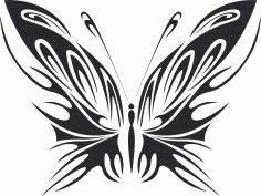 Tribal Butterfly Vector Art 40 Free DXF Vectors File