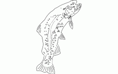 Trout Fish CNC Router Free DXF File