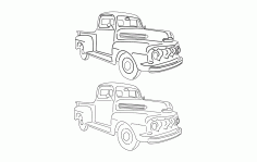 Truck 4 Free DXF Vectors File