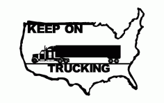 Truck Drivers Across America Laser Cut DXF File