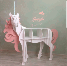 Unicorn Organizer Table CNC Laser Cutting Free CDR Vectors File