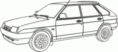 VAZ 2109 Vector Free CDR Vectors File