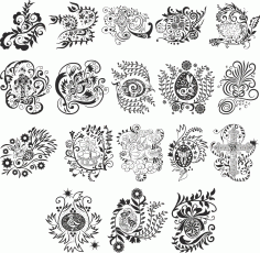 Vector Easter Pattern CDR File