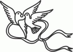 Vector Pigeon Couple CDR File