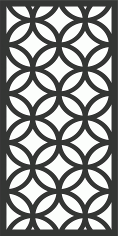 Victorian Grill Screen Panel DXF File