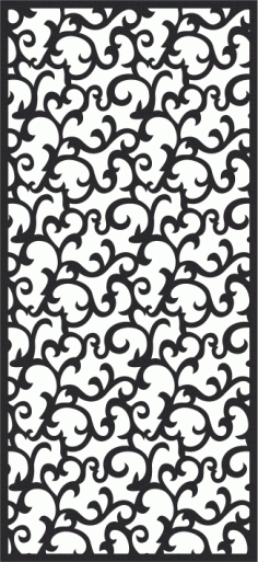 Vintage Black Seamless Screen Pattern Laser Cut CDR File
