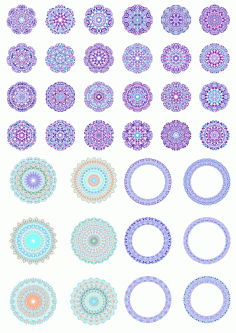 Vinyl Mural Mandala Patterns CDR File