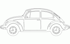 VW Buggy Design Free DXF Vectors File