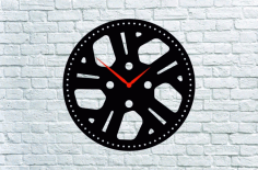Wall Clock CNC Laser Cutting CDR, DXF and PDF File