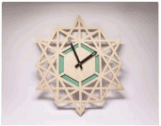 wall Clock Laser Cut Frame CDR Vectors File