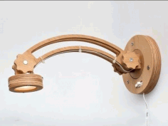 Wall Mounted Lamp CNC Laser Cutting Free CDR Vectors File