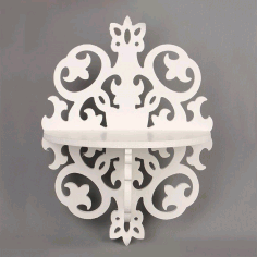 Wall Mounted Shelf Rack Template Laser Cut CDR File