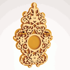 Wall Photo Frame Wall Decoration DXF File