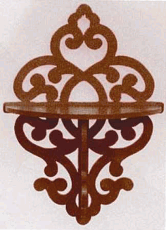 Wall Shelf Plywood Laser Cut CDR File