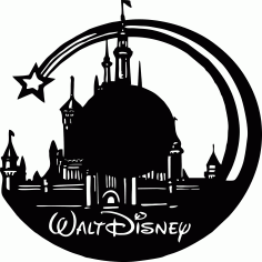 Walt Disney Vinyl Wall Clock Art CDR Vectors File