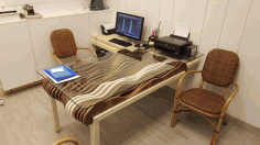 Wave Glass Table Laser Cut Template Laser Cut DXF File