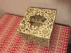 Wedding Box Laser Cutting Free Vector CDR File