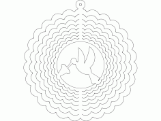 Wind Spin Humbrd Free Dxf File For Cnc DXF Vectors File