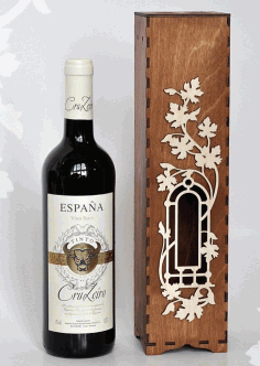Wine Bottle Packaging Gift Boxes Laser Cut CDR File
