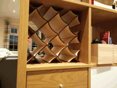 Wine Rack for Ikea Kallax DXF File