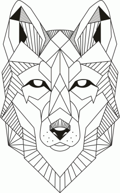 Wolf Lineart Free CDR Vectors File
