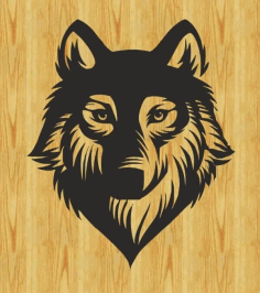 Wolf Sketch Art Free DXF Vectors File