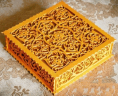 Wood Box CNC Laser Cutting Free CDR File