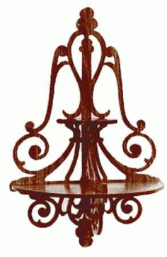 Wood Wall Shelf Vector Laser Cut CDR File