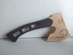 Wooden Axe Laser Cut Free DXF File