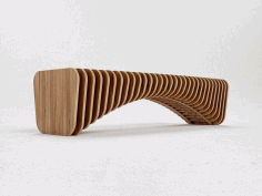 Wooden Bench CNC Router Laser Cut Plans Free CDR Vectors File
