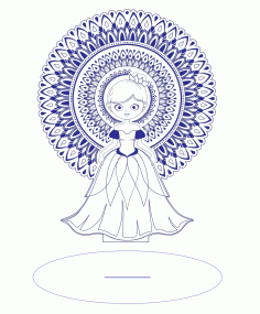 Wooden Bride Laser Cut CDR File