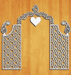 Wooden Carved Entrance CDR File