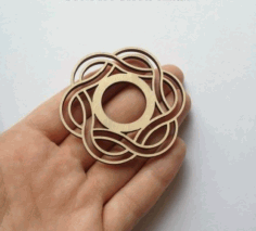 Wooden Carved Mandala Piece DXF File