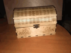 Wooden Chest Template Laser Cut CDR File