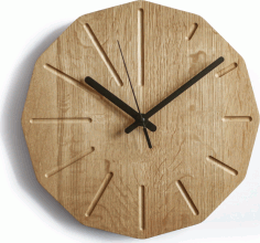 Wooden Clock CNC Files DXF File