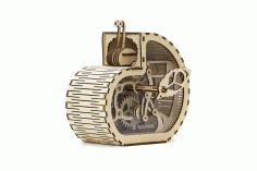 Wooden Cut Box Design CDR File