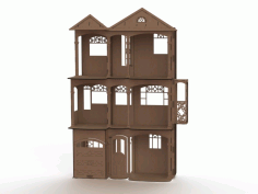 Wooden Cut Doll House CDR File