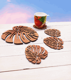 Wooden Decorative Tea Coaster CNC Laser Cutting