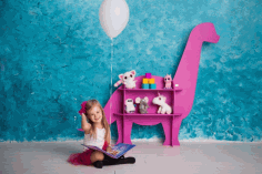 Wooden Dynasore Shelves for Kids Room CDR File