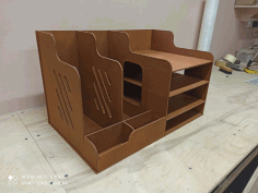 Wooden Engraved Organizer CDR File