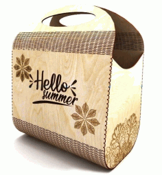 Wooden Hand Bag Laser Cut Free CDR File