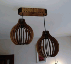 Wooden Hanging Lamps CDR Vectors File