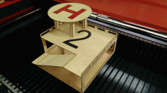 Wooden Heliport Parking Parking Ramp Free CDR File