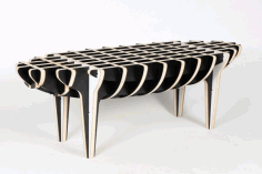 Wooden Interlink Table Laser Cut DXF File