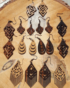 Wooden Jewellery Laser Cut Free CDR File