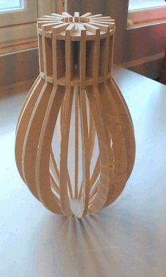Wooden Lampe Sigd Laser Cut DXF File