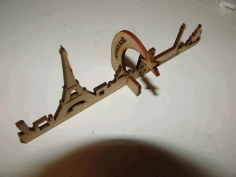 Wooden Paris Tower Piece DXF File